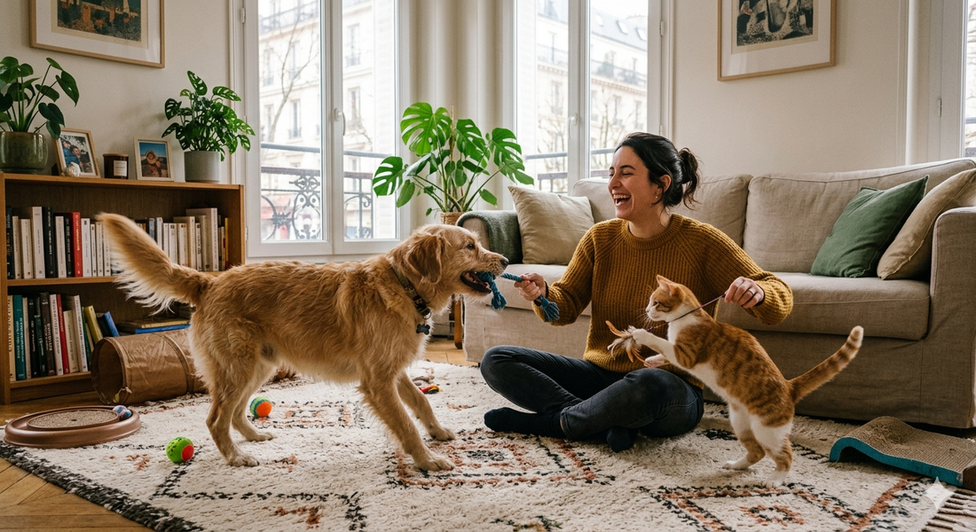 L’épanouissement des chiens et des chats grâce au jeu